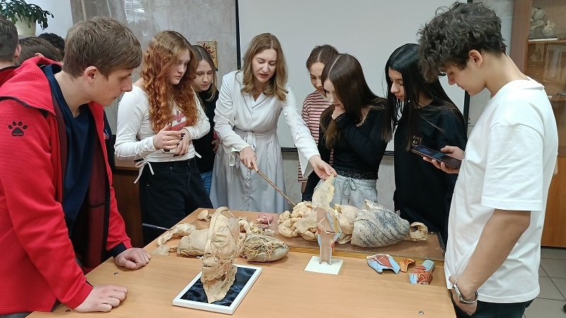 В мире медицины: 8 «Г» класс на кафедре морфологии и физиологии человека